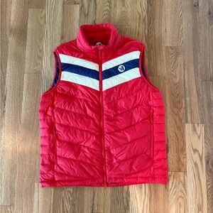 Steamboat Ski Down Vest - Retro - Men’s Medium - Red, White, Blue